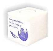 New Born Chick KeepSake candle as a personalised keepsake Birthday,  Anniversary, Christmas present or gift.