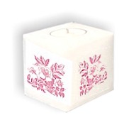 Dog Rose The dog rose on three sides of the candle your message to the fourth. Colour Shown Pink
