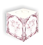 Flower Panel Candle ideal as a birthday or Anniversary Card, Gift