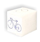 Bike candle as a personalised keepsake Birthday, Wedding,  Anniversary, Christmas present or gift.