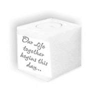 Loving Message KeepSake candle as a personalised keepsake Birthday, Wedding,  Anniversary, Christmas present or gift.