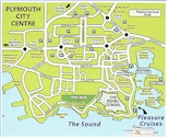 Map of the Plymouth Area. Follow the signs from City Centre to the Barbican