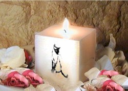 Send a candle as a personalised keepsake Birthday, Wedding,  Anniversary, Christmas present or gift.