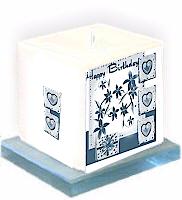 Personalised Candles for birthdays and weddings.